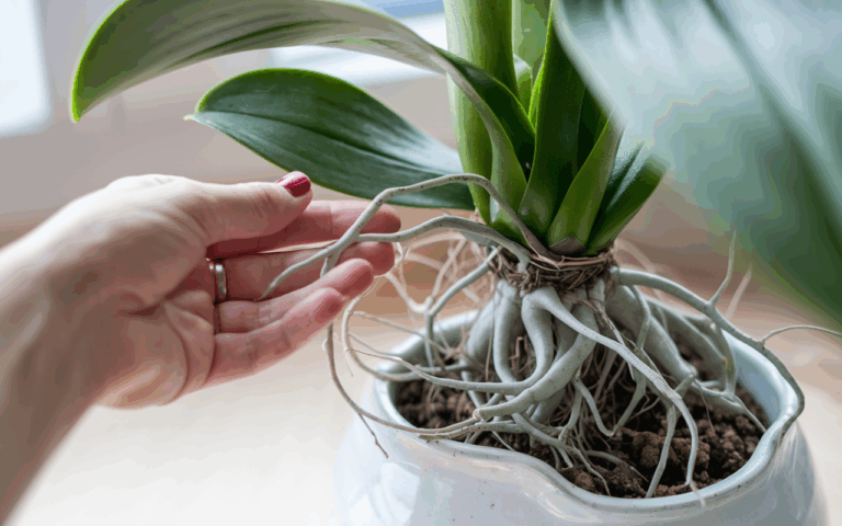 Couper les racines aériennes d’une orchidée : est-ce sans risque ?